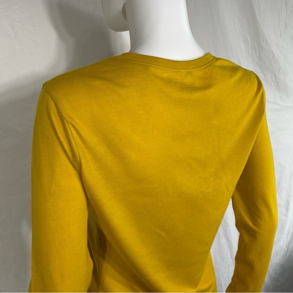 No Boundaries Long Sleeve Scoop Neck Mustard Tee - Picture 4 of 7